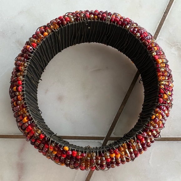 Vintage GORGEOUS Seed Bead CUFF Bangle BRACELET - Picture 6 of 11